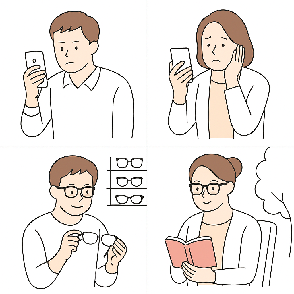 老眼の始まりを感じたら読む記事