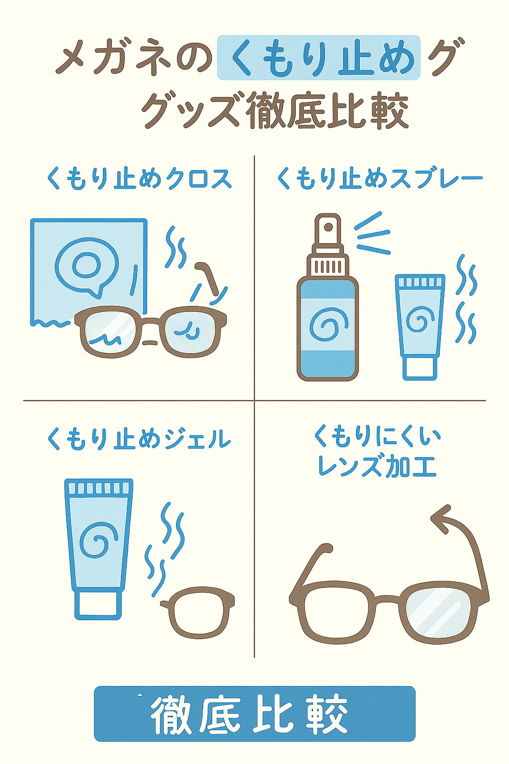 メガネの“くもり”対策グッズ徹底比較｜冬のマスク生活にもう悩まない！