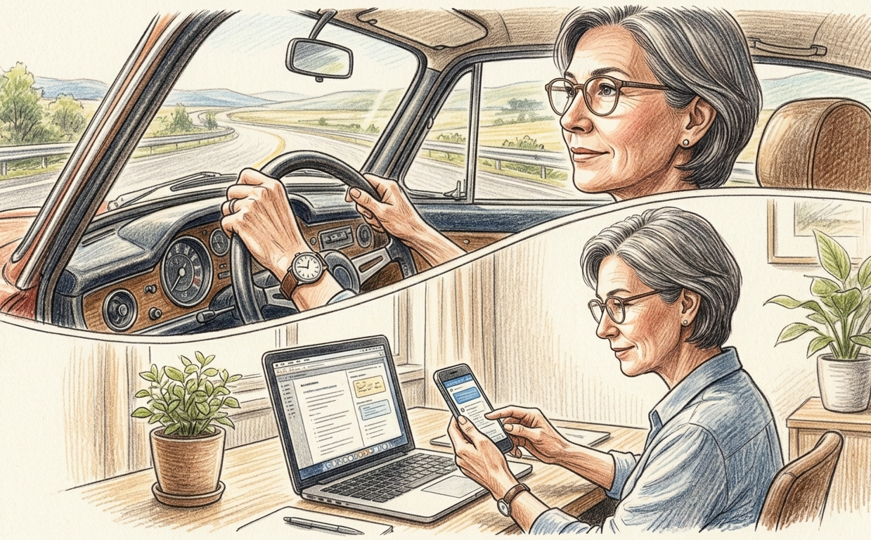 【奥州市】スマホ・PCが辛い…「遠近両用」をお持ちの方が「中近両用」を作って感動された理由