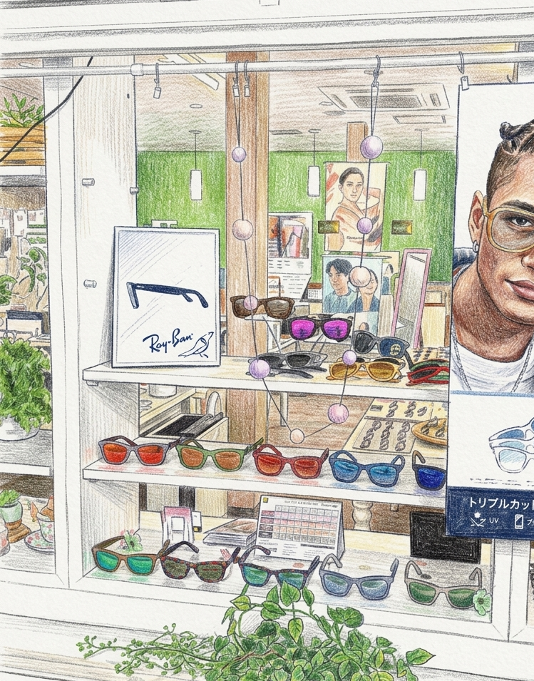 【奥州・水沢】伝説のサングラス「Ray-Banウェイファーラー」が20本集結。あなたが「自分に似合う一本」に出会える特別な数日間。